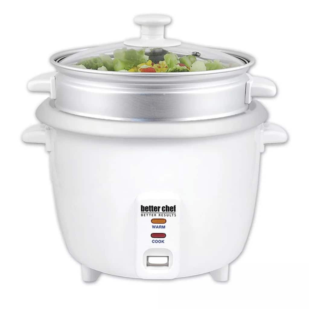 Better Chef 10-Cup - 20-Cup Cooked - Rice Cooker with Steamer