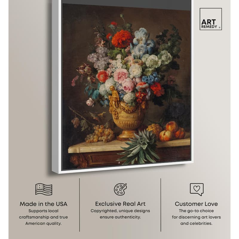 Vallayer 1789 Vase Canvas by Art Remedy