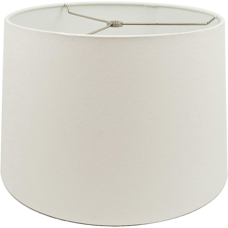 Mestar Hardback Drum Lampshade (Spider) - 12x14x10 - White