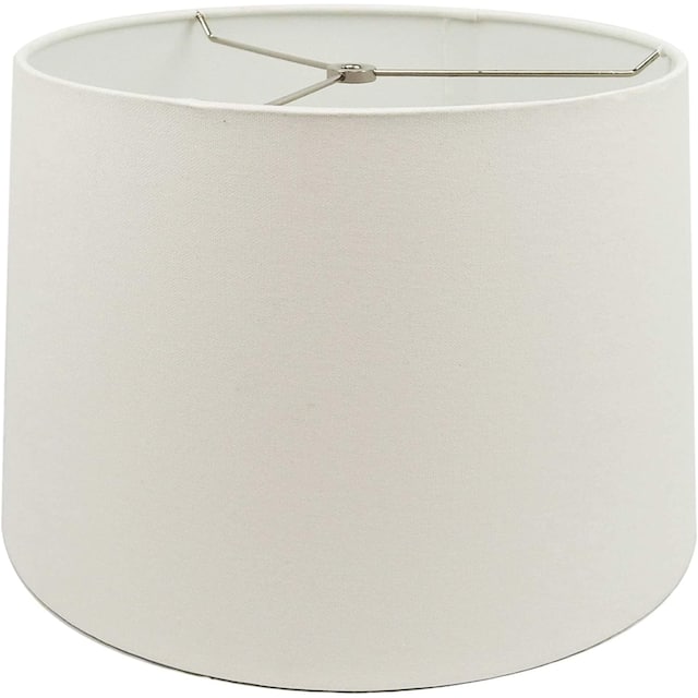 Mestar Hardback Drum Lampshade (Spider) - 12x14x10 - White