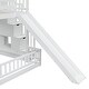 preview thumbnail 8 of 10, Pine Twin Over Full Bunk Bed with Safety Guardrails, White