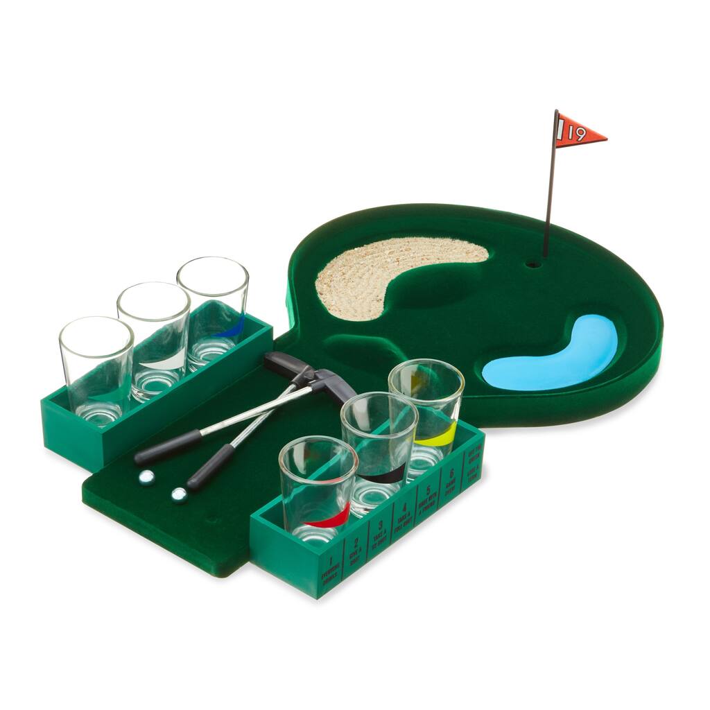 Foster & Rye Putt & Shot Mini Golf Drinking Game, Novelty Bar Games, Party Favors, Groomsman Gifts