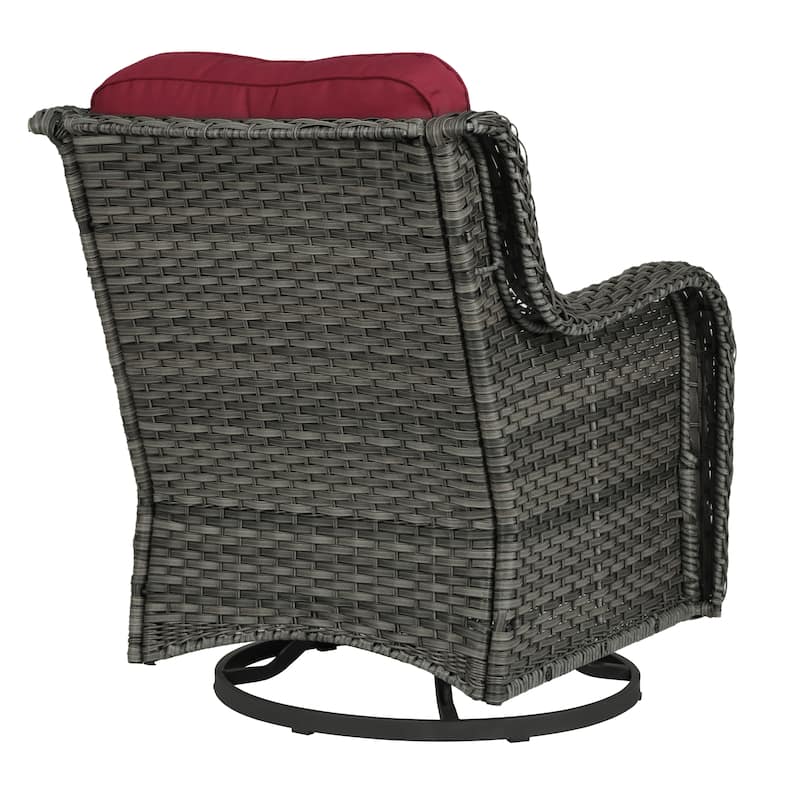 Outdoor Rattan Rocker Wicker Swivel Rocking Chair