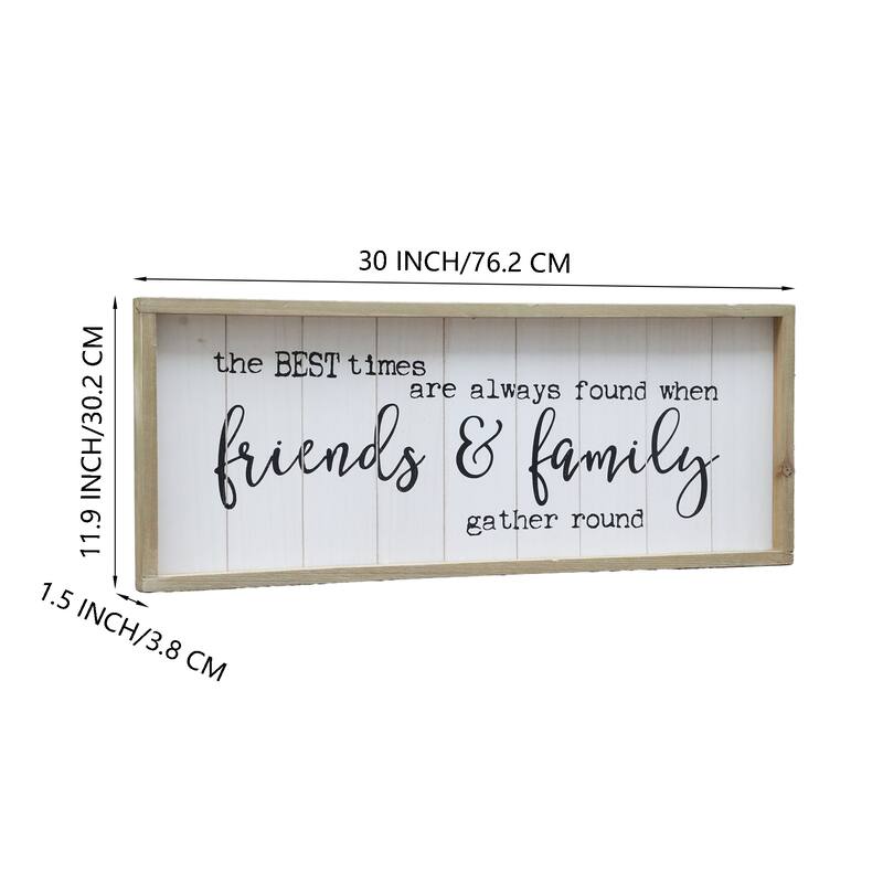 Vintage Wooden Farmhouse Plaque with Quotes,The Best Times