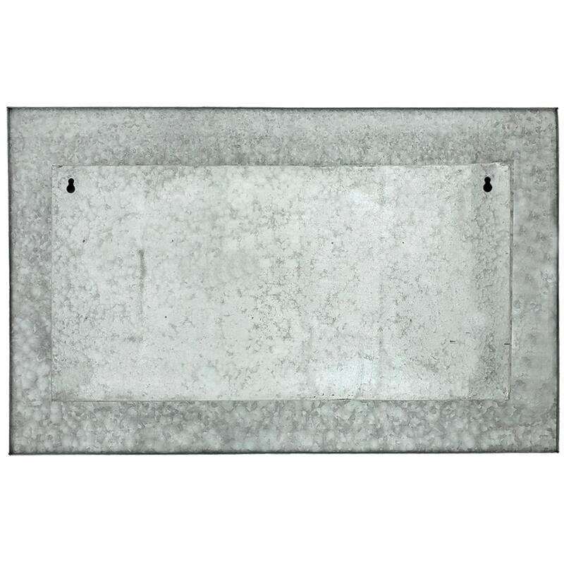 Modern Home Living Wall Galvanized Steel/Zinc Succulent Planter, Wall Mounted Garden Pocket Planter (Horizontal 18 Pocket
