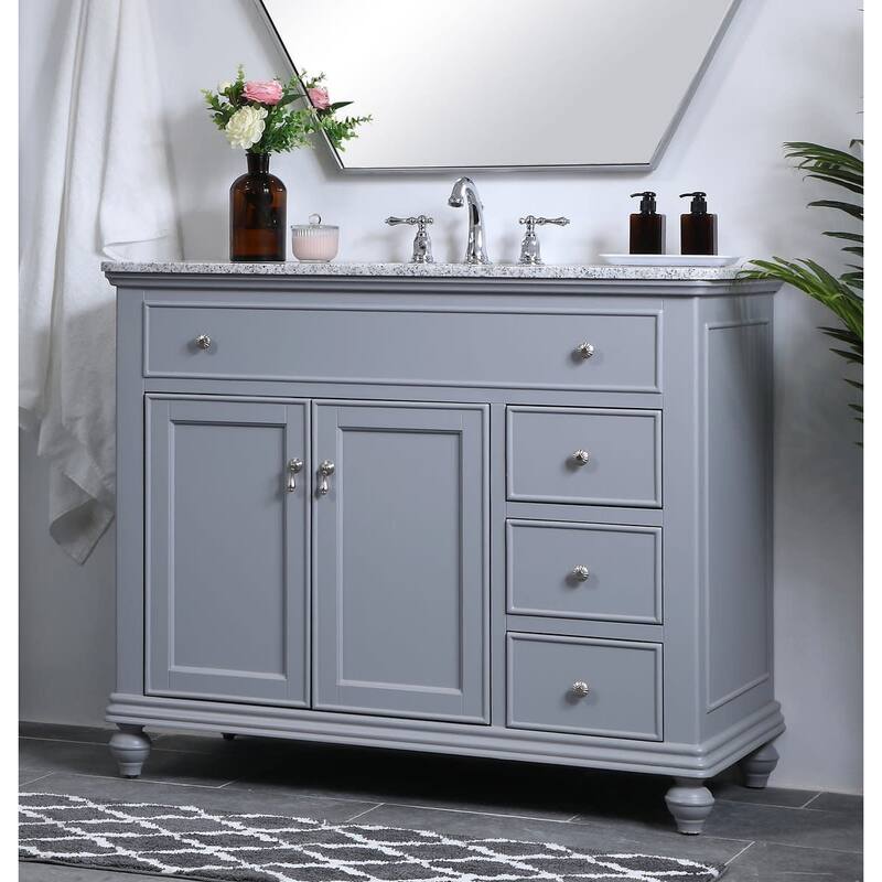 Elegant Lighting VF12342 Otto 42" Free Standing Single Basin Vanity