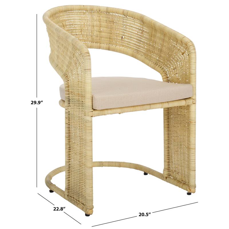 SAFAVIEH Couture Krystalina Rattan Dining Chair - 21"W x 23"D x 30"H