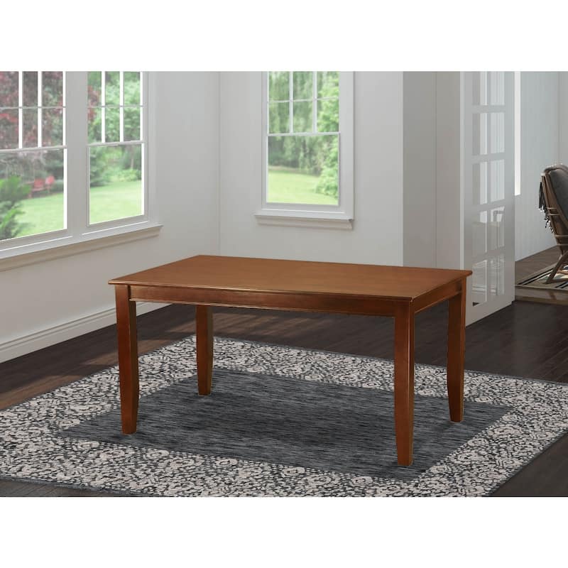 Rectangular Dining Table - 36x60 Inch Table for 6-8 People - Wood Dining Table - 60