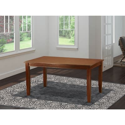 Rectangular Dining Table - 36x60 Inch Table for 6-8 People - Wood Dining Table - 60