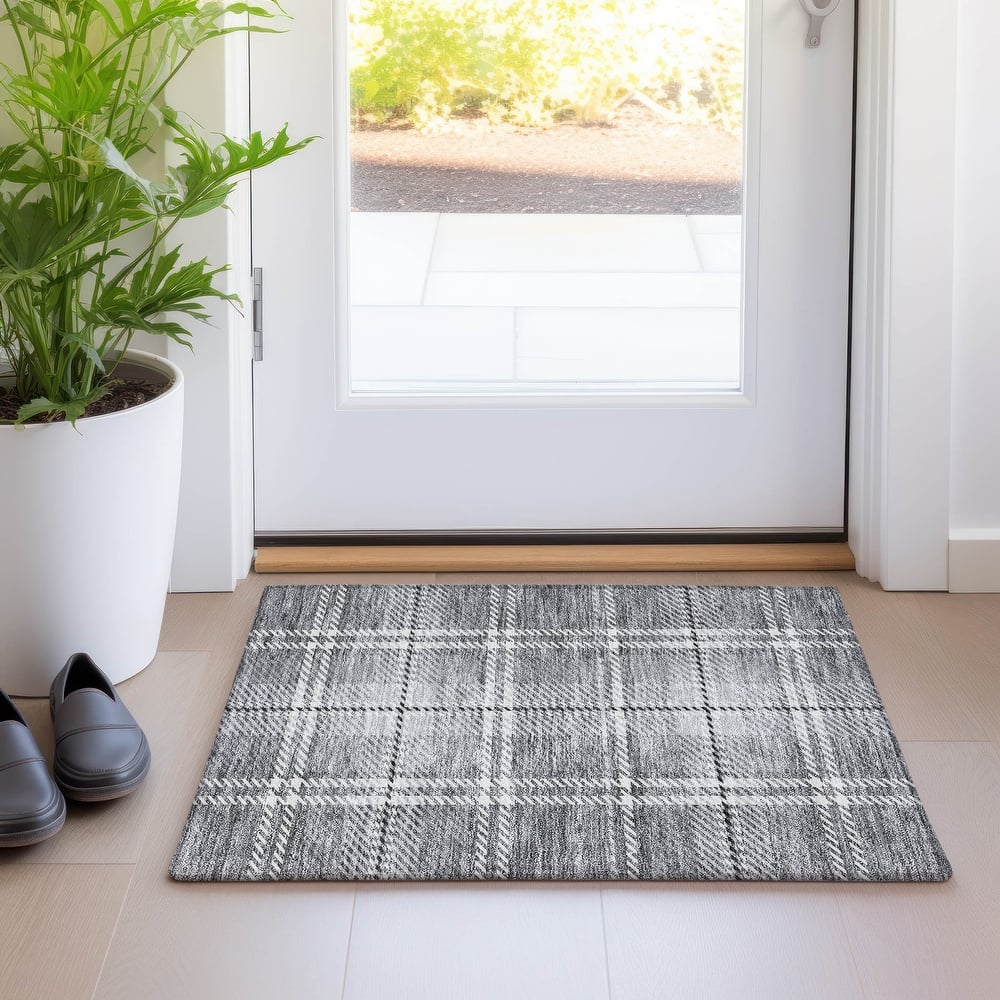 Premium Washable Super Soft Plaid Mayfield Rug