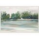 preview thumbnail 1 of 7, Lakeview Haven by Lera Framed Canvas Wall Art Print 33 x 23 in. - Sylvie Beaded White