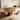 59.05"W Round Wooden Dining Table Modern Mid-Century Style