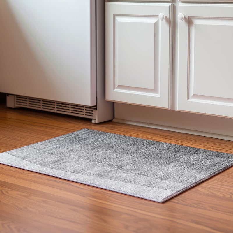 Premium Washable Super Soft Ombre Stripes Mayfield Rug - Gray - 1' 8" x 2' 6" - Rectangle
