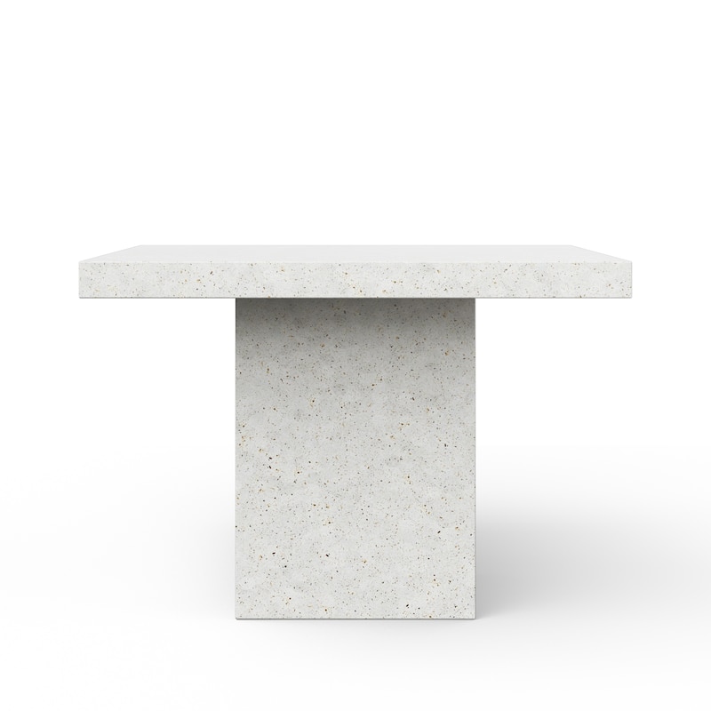 Urbia Una 59" Square Concrete Dining, Bar, and Counter Table