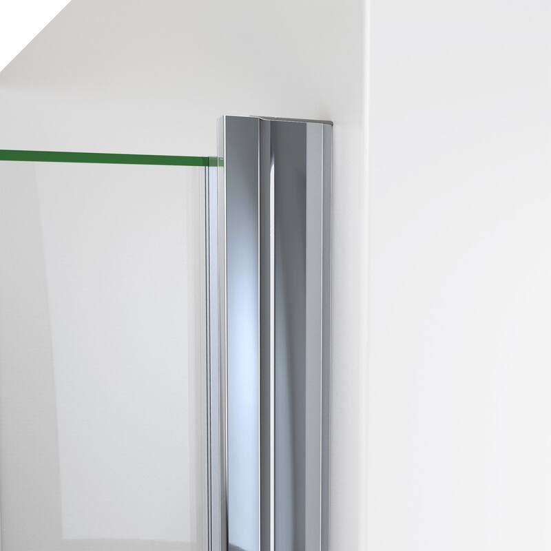 DreamLine Alliance Swing 24 in. W x 72 5/8 in. H Semi-Frameless Swing Shower Door in Chrome and Clear Glass