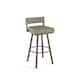 Option Greige Faux Leather / Grey Metal
