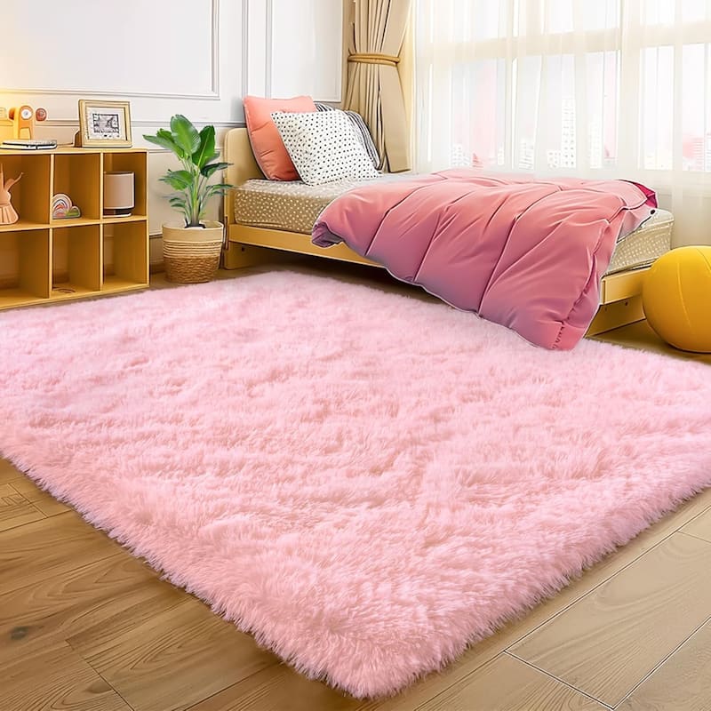 Large Shaggy Home Decor Carpets Fluffy Area Rugs for Living Room Bedroom