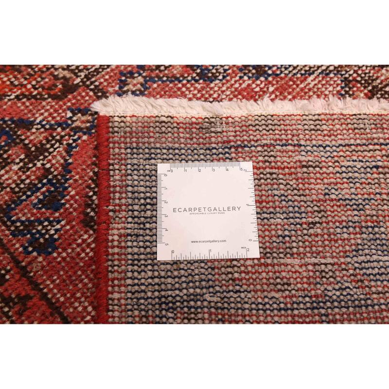 ECARPETGALLERY Hand-knotted Melis Vintage Red Wool Rug - 3'5 x 10'2