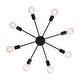 preview thumbnail 17 of 71, Modern Vintage Glam Metal Sputnik Semi - Flush Mount Ceiling Light