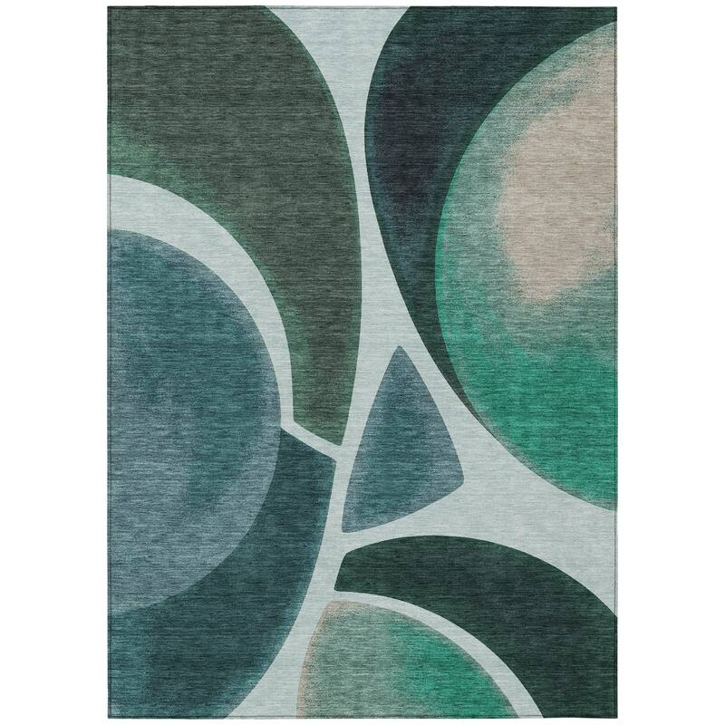 Machine Washable Indoor/ Outdoor Modern Hays Chantille Rug
