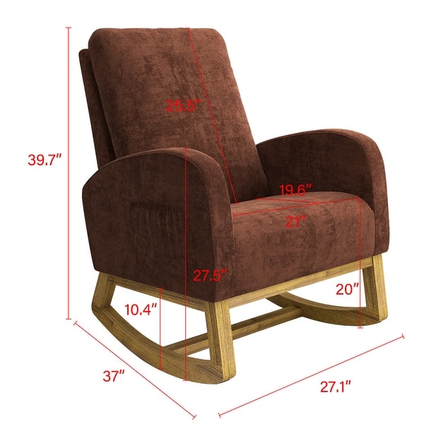 Solid Upholstered Rocking Chair Bed Bath & Beyond 36219801