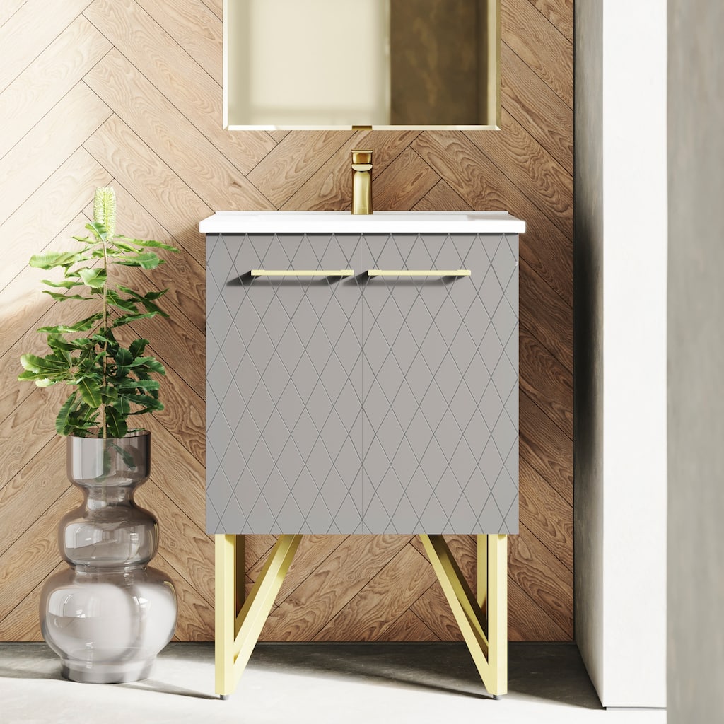Swiss Madison SM-BV257 Annecy 24" Free Standing Single Basin Vanity