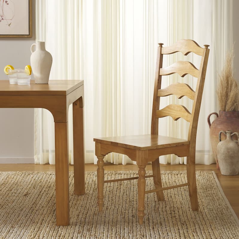 SAFAVIEH HOME Rasia Ladder Back Side Chair - 19"W x 22"D x 41"H