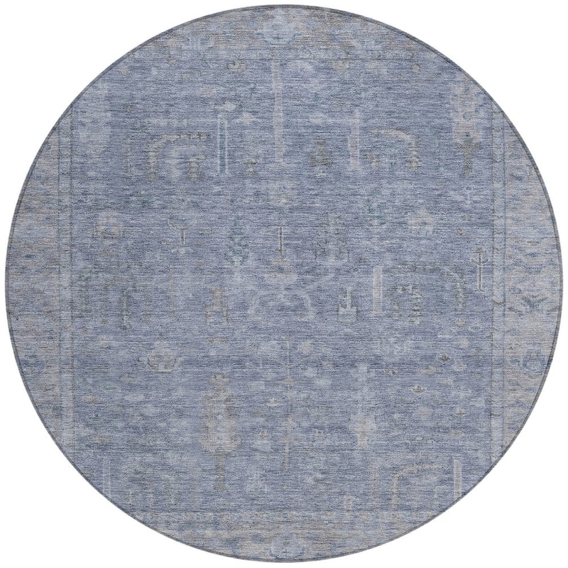 HomeRoots Oriental Traditional Rectangle Outdoor Rug