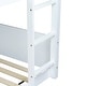 preview thumbnail 15 of 18, Twin Over Twin House Floor Bunk Bed with Headboards, Footboards and Guardrails, Ladder