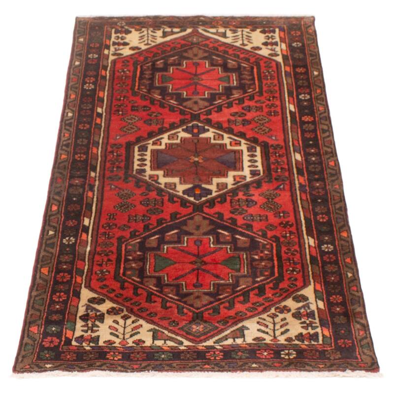 ECARPETGALLERY Hand-knotted Konya Red Wool Rug - 3'0 x 6'0