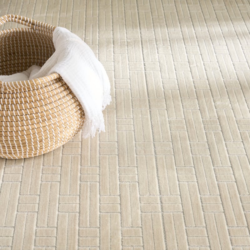 Nourison Washable Charm Indoor only Modern Geometric Area Rug