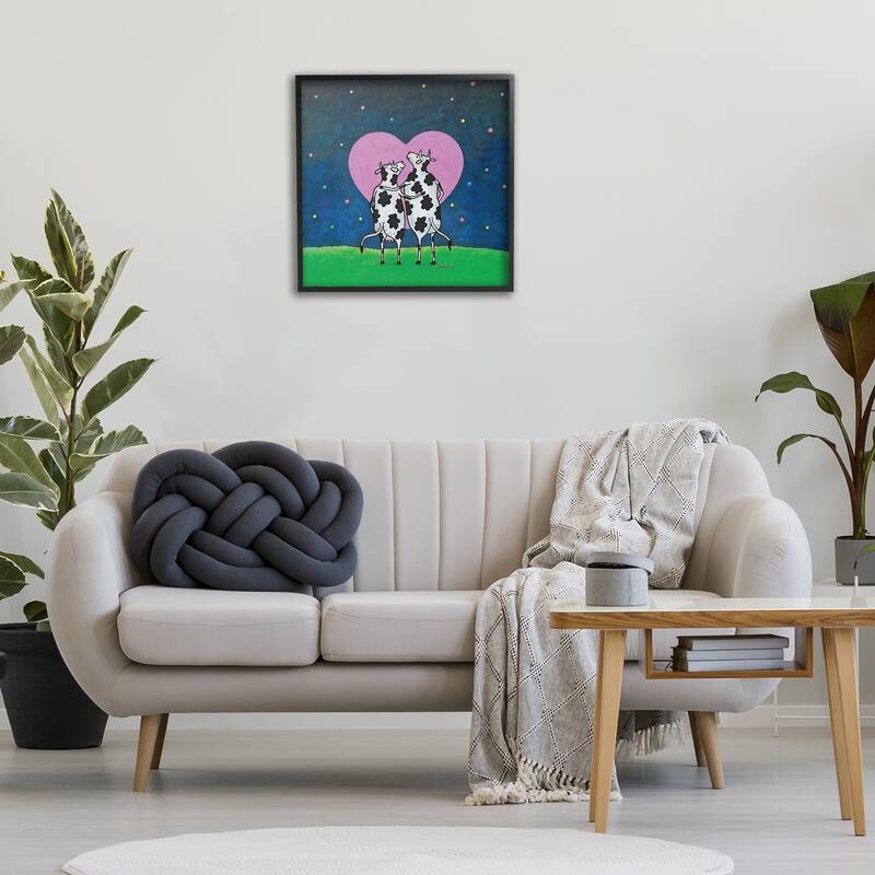 Stupell Loving Significant Udder Framed Giclee Art Design By Roger Straub