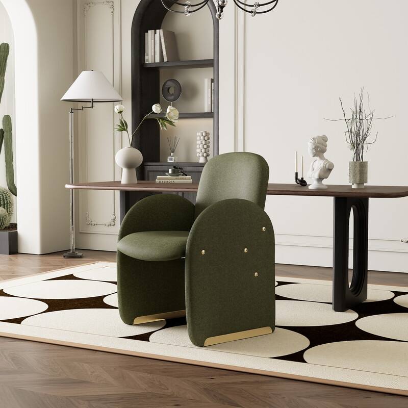 Velvet Accent Chair, Modern Living Room Chair for Bedroom, Dining Room