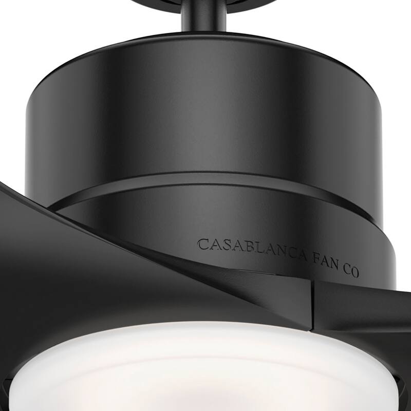 Casablanca 52" Piston Outdoor Ceiling Fan with LED Light and Handheld Remote