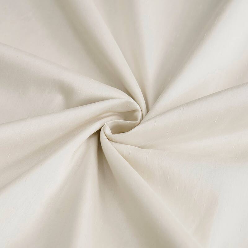 Exclusive Fabrics Solid Vintage Textured Faux Dupioni Silk Pleated Blackout Curtain (1 Panel)