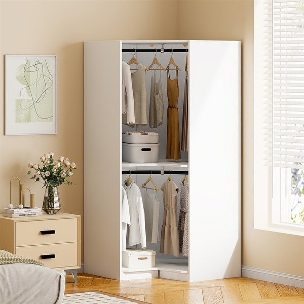 Corner wardrobe hanging rail hotsell