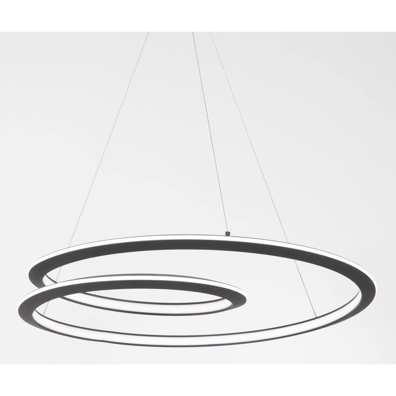 Kovacs P1971-L Infinite 30" Wide Abstract LED Chandelier - Coal