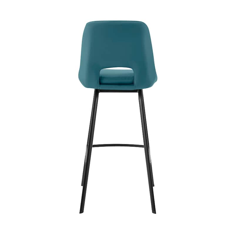 Carise Metal and Faux Leather Bar or Counter Swivel Stool