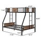 preview thumbnail 7 of 7, Black Twin Metal High Loft Bed with Ladder and Safety Fence for Kids