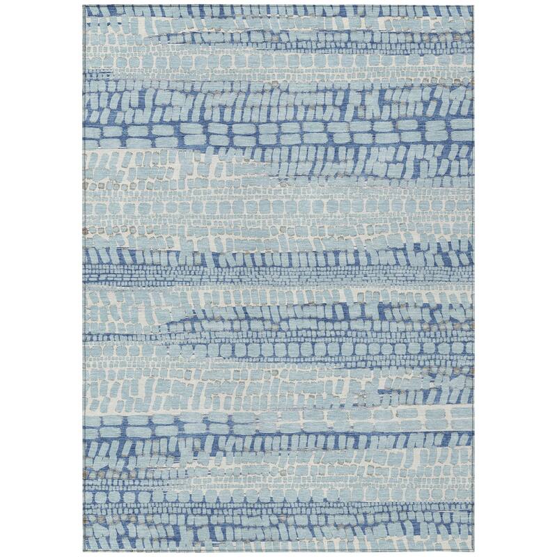 Machine Washable Indoor/ Outdoor Modern Winfield Chantille Rug