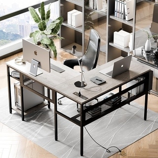 PCデスク Futzca L Shaped Home Office Desk - Bed Bath & Beyond - 39432570