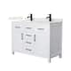 Option White / Giotto Quartz Top / Matte Black Hardware