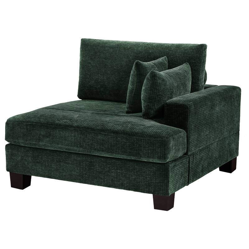 88"W 3-Seater Sofa Chenille Upholstered Couch Modern Loveseat Sofa Wooden Frame Sofa for Living Room