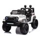 preview thumbnail 41 of 52, Realistic 12V Ride On Truck SUV for Kids with Remote Control, Openable Doors, and Adjustable Speed Christmas Gift