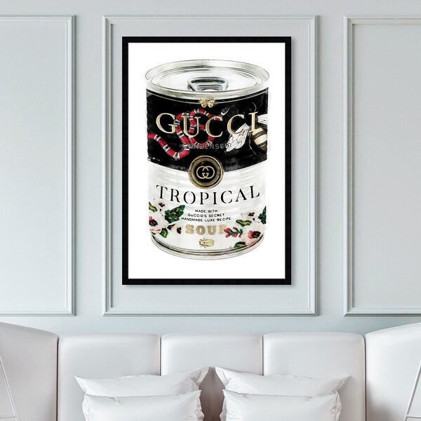 Oliver Gal 'Italian Luxe Soup' Fashion and Glam Framed