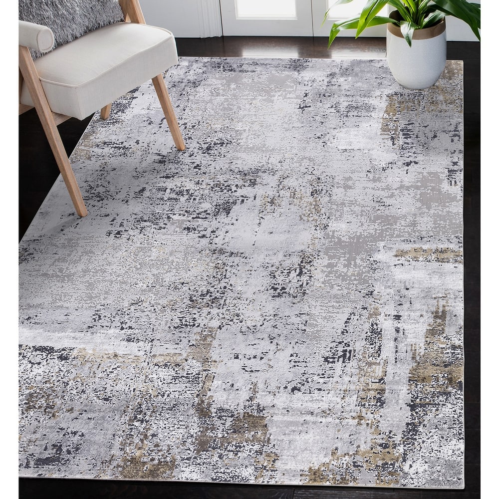 The Gray Barn Longleat Modern Abstract Polyester Blend Area Rug