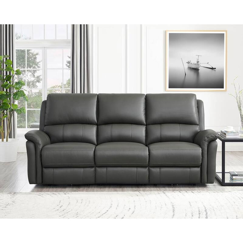 Hydeline Erindale Zero Gravity Power Recline and Headrest Top Grain Leather Sofa and Recliner - Sofa, Recliner