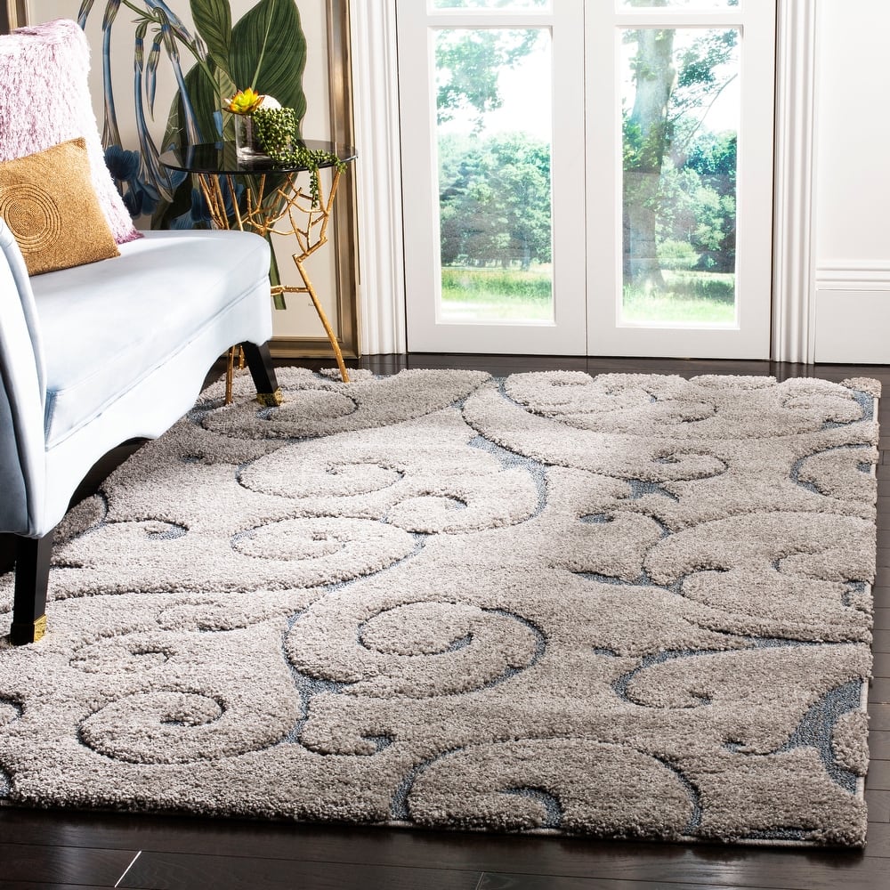 SAFAVIEH Florida Ryung Shag Scroll 1.2-inch Thick Textured Rug