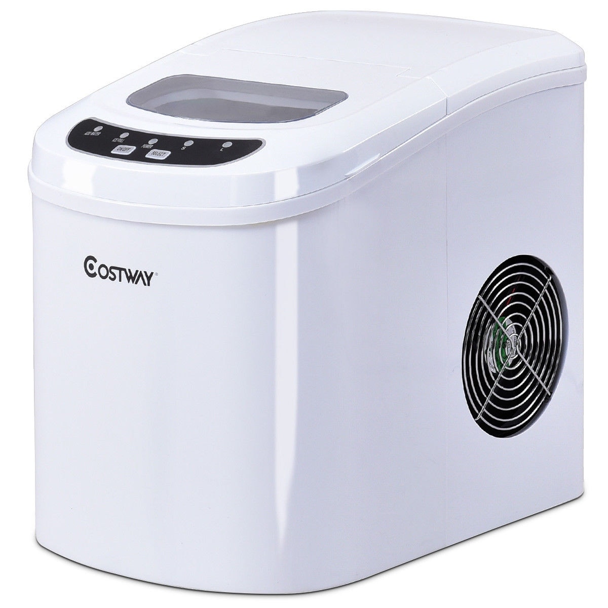 Costway Portable Compact Electric Ice Maker Machine Mini Cube 26lb/Day ABS  Navy, 9.5'' x 13.5'' x 13'' - Kroger