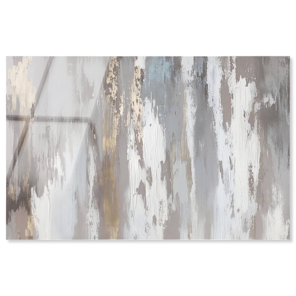 Flooding Gold I Acrylic by Art Remedy, Ready to Hang